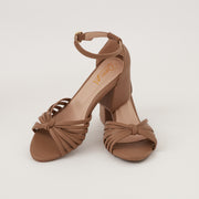 SANDALIA TIPO CUERO COLOR TAUPE