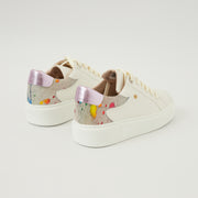 TENIS EN CUERO COLOR BLANCO X FOLIA PELO