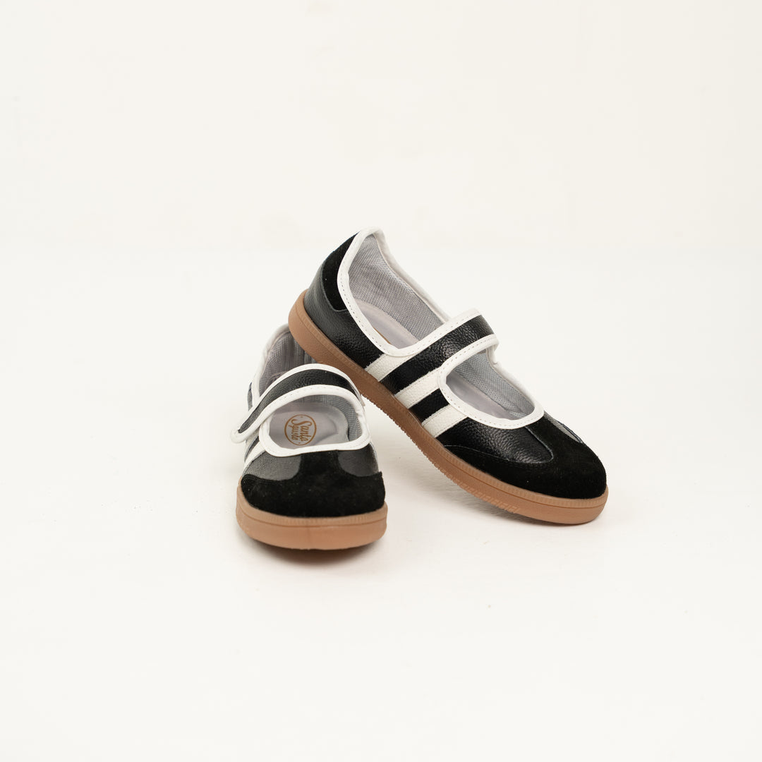 TENIS MAFALDA EN CUERO COLOR NEGRO X BLANCO