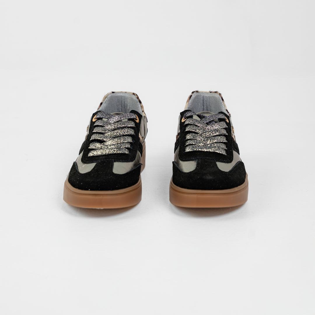 TENIS EN CUERO COLOR NEGRO X FUSIL