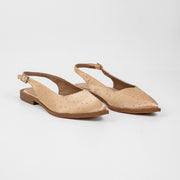 BALETA TIPO CUERO COLOR ORO ELEGANTE