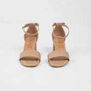 SANDALIA TIPO CUERO COLOR NUDE INNOVADOR