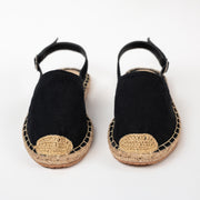 YUTE BALETA EN LONA COLOR NEGRO ELEGANTE