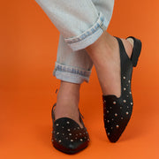 BALETA EN CUERO COLOR NEGRO VERSÁTIL