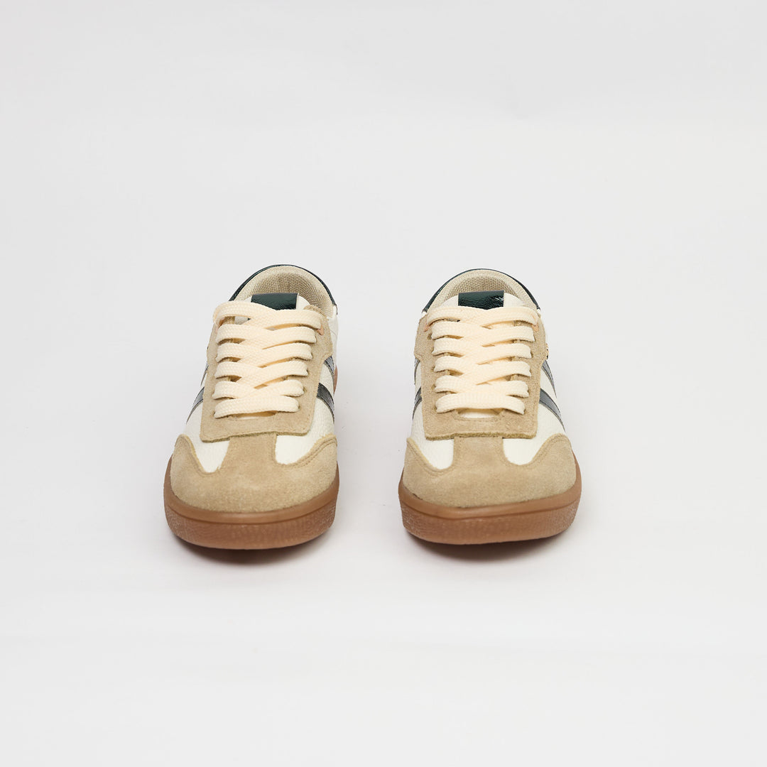 TENIS EN CUERO TALCO X VERDE