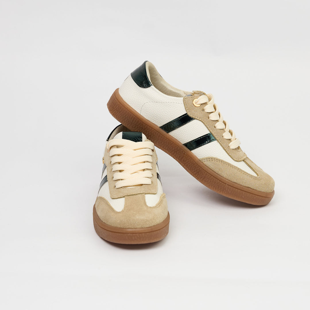 TENIS EN CUERO TALCO X VERDE