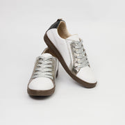 TENIS EN CUERO COLOR BLANCO X FUSIL X PLATA
