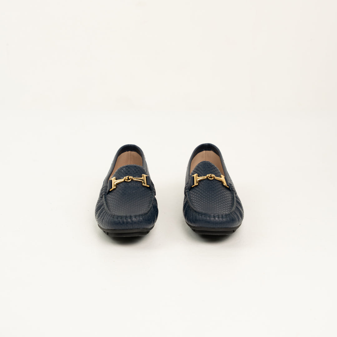 MOCASÍN EN CUERO COLOR AZUL INNOVADOR