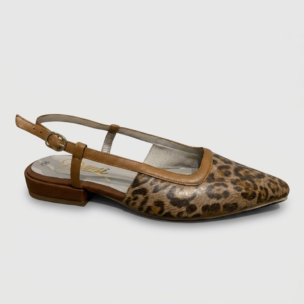 BALETA EN CUERO COLOR ANIMAL PRINT INNOVADOR
