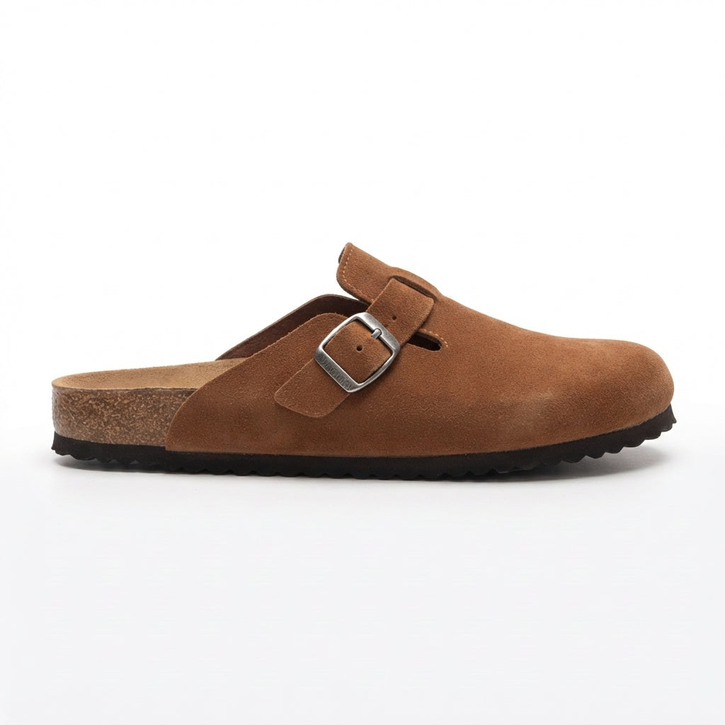 SUECO EN CUERO COLOR BEIGE ELEGANTE