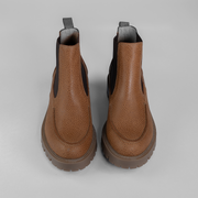 BOTA EN CUERO COLOR MIEL PRÁCTICO