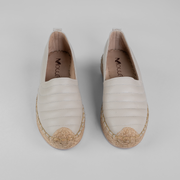 YUTE BALETA EN CUERO COLOR BEIGE