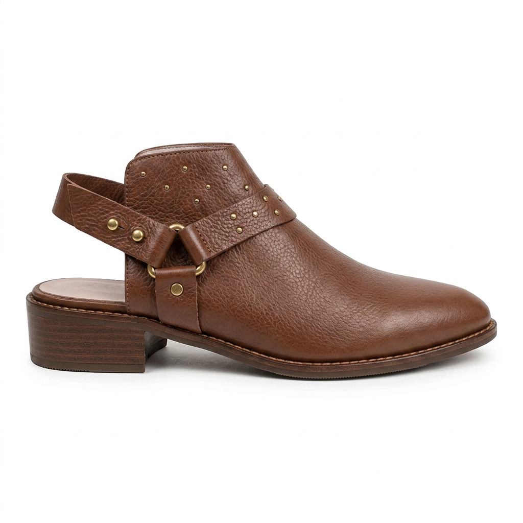 BOTA EN CUERO COLOR MIEL