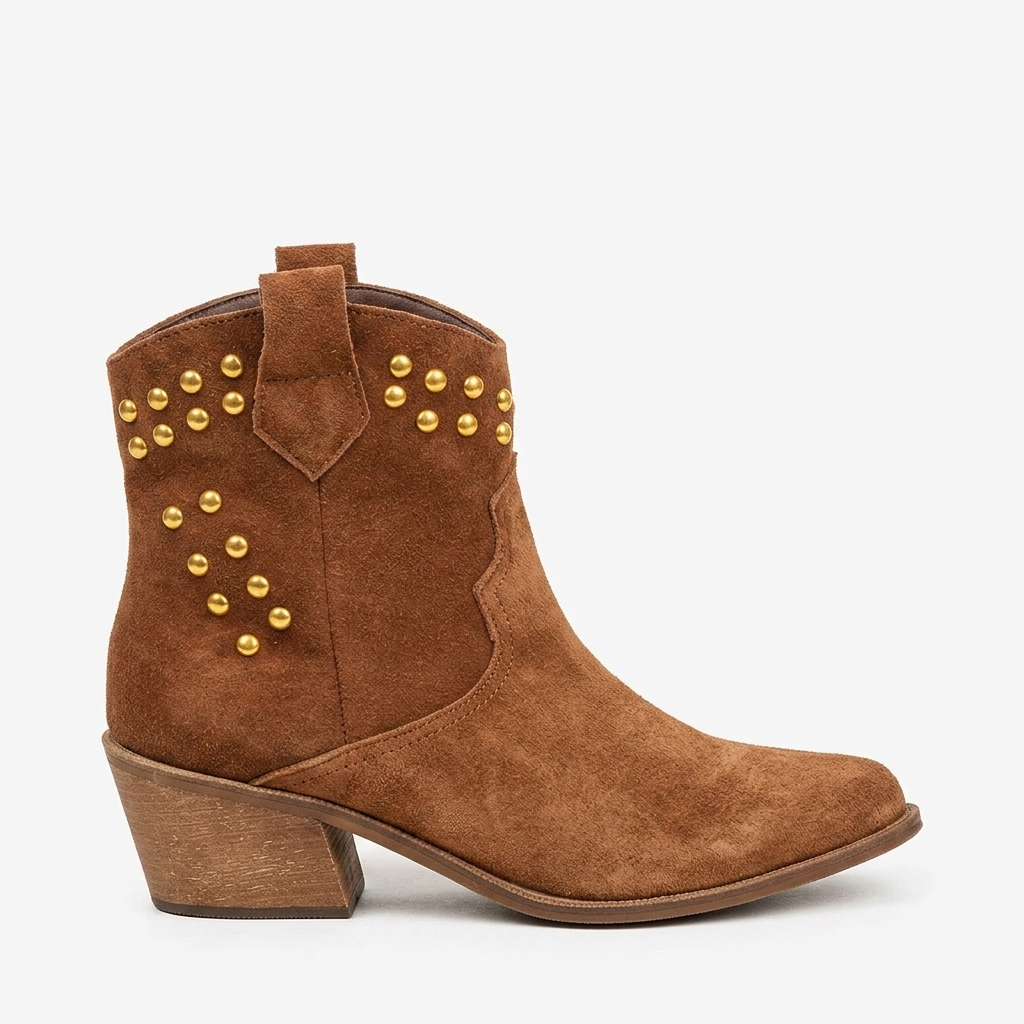 BOTA EN CUERO COLOR MIEL DISTINGUIBLE