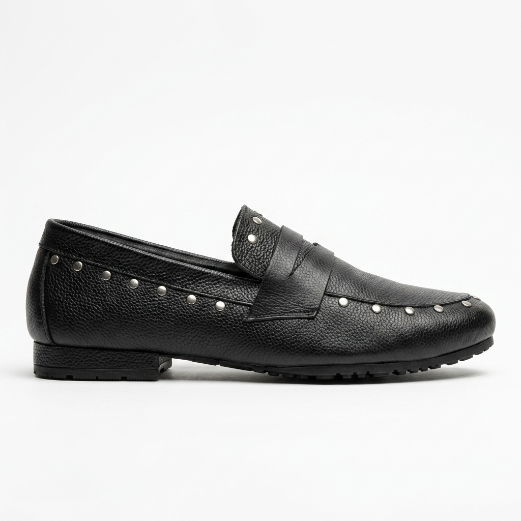 BALETA EN CUERO COLOR NEGRO ELEGANTE