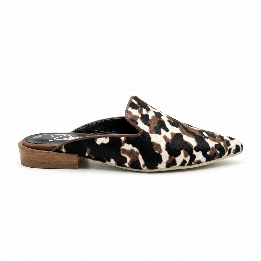 SUECO EN CUERO COLOR PELO VACA